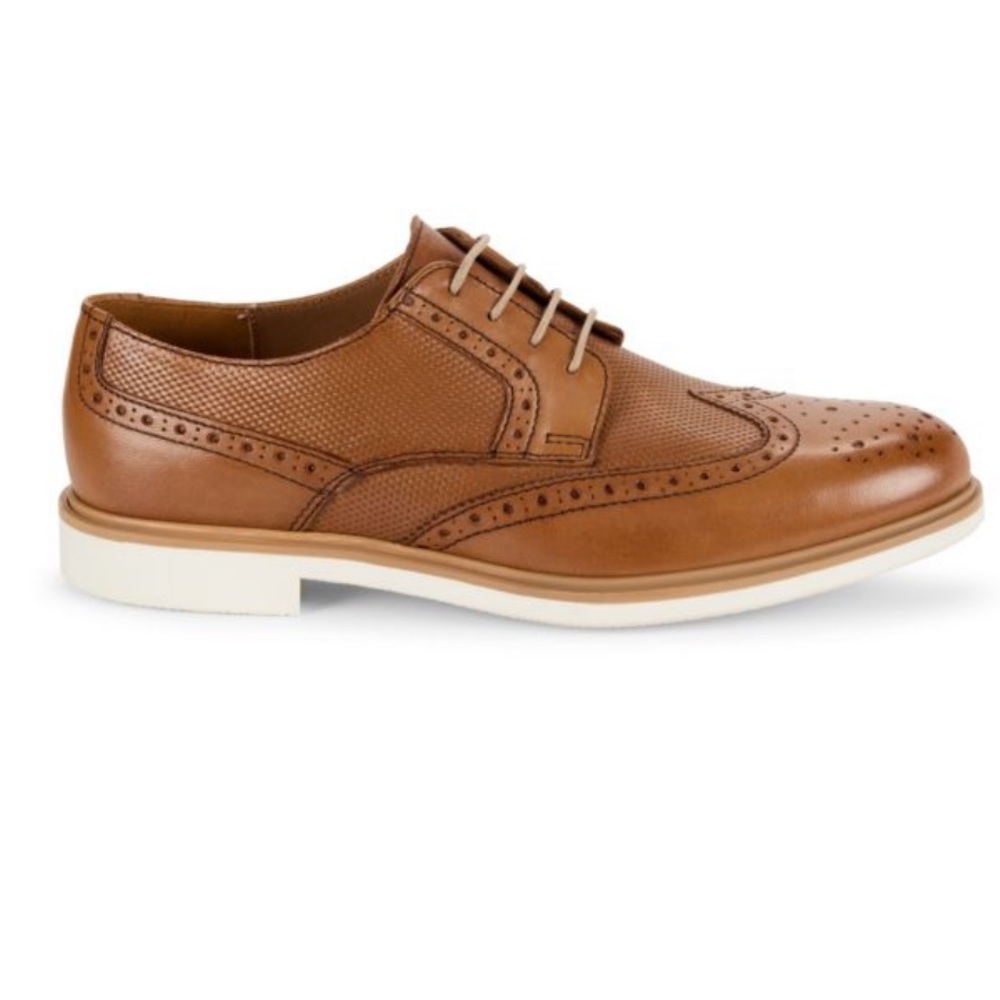Men's Brown Leather Brogue Shoes